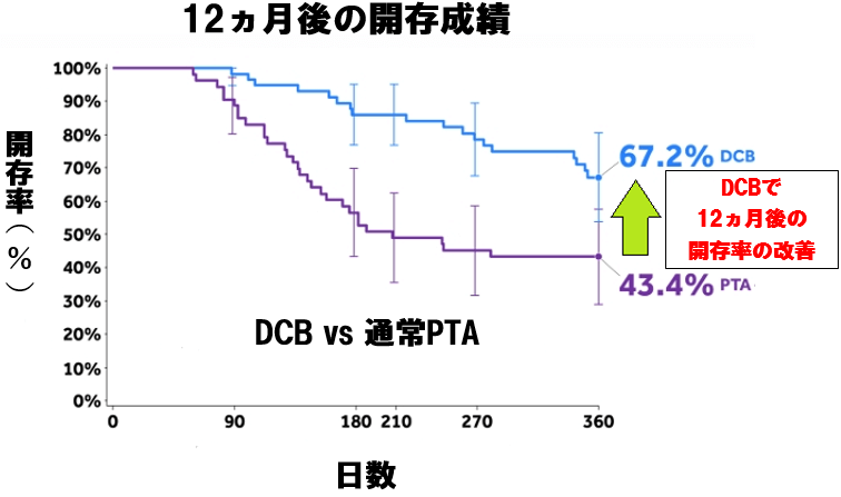 12ヶ月後の開存成績