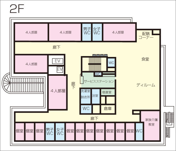2Fフロア図